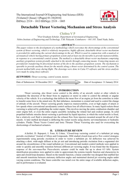 Detachable Thrust Vectoring Mechanism and Stress Analysis