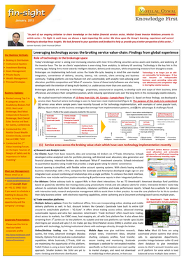 Leveraging Technology Across the Broking