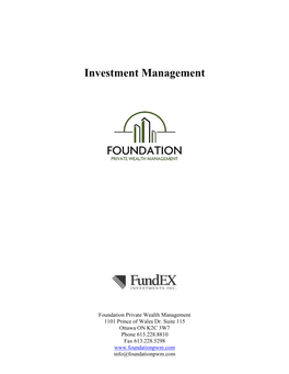 Investment Management