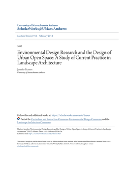 Environmental Design Research And