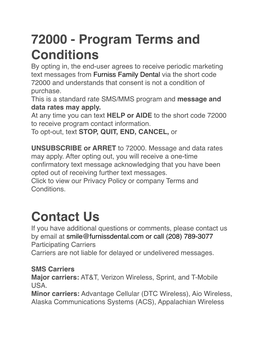 Sms Terms and Conditions