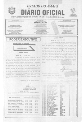 DIARIO ·Oficial DE IMPRENSA OFICIAL DO UTADO DO AMAI'á MACAPÁ, 28 DE MARÇO DE 1996 • 31-FEIRA N- 1284 • Circulaçlo: 28.03.96 Às 15:30H •