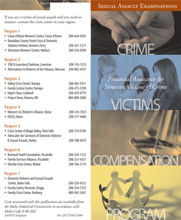 Victims Program Crime