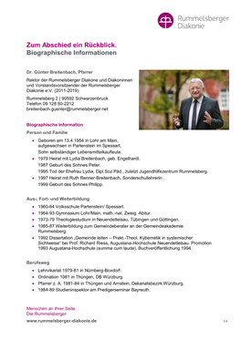 Biographische Informationen