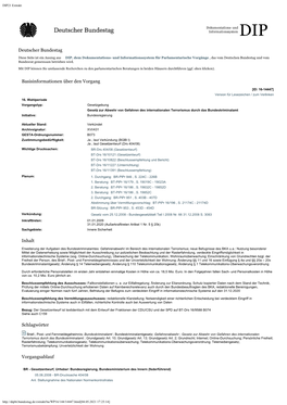 Parlamentsmaterialien Beim DIP (PDF, 216KB