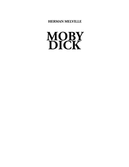 Moby Dick Contents