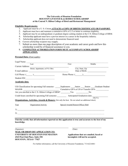 7. Submit No More Than One Page Description of Your Academic and Career Goals and How This Scholarship Would Be of Financial Assistance to You