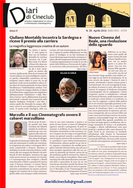 Diaridicineclub@Gmail.Com Marzullo E Il Suo Cinematografo Ovvero Il