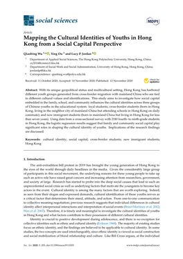 Mapping the Cultural Identities of Youths in Hong Kong from a Social Capital Perspective