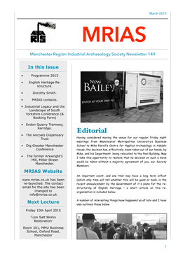 MRIAS Newsletter