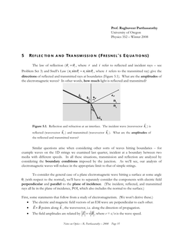 Fresnel's Equations