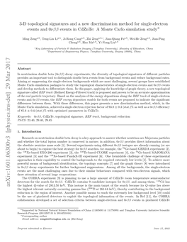 Single-Electron Events and 0 {\Nu}{\Beta}{\Beta} Events in Cdznte