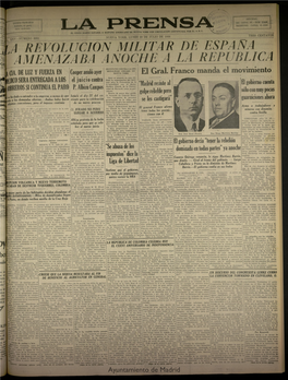 La Prensa: Único Diario Español E Hispano Americano En Nueva York