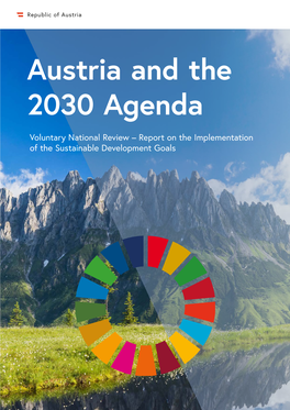 Austria and the 2030 Agenda. Voluntary National Review – Report