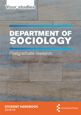 Department of Sociology