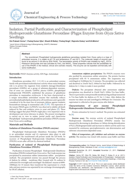 Isolation, Partial Purification and Characterization of Phospholipid