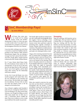 Sinc Membership Pays! by Janis Wilson