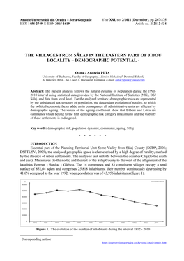 The Villages from Sălaj in the Eastern Part of Jibou Locality… 269