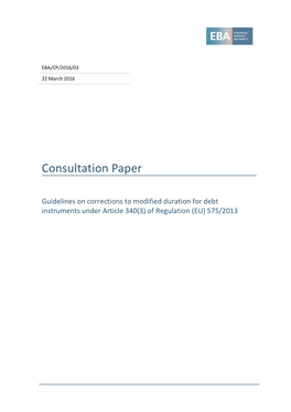 Consultation Paper