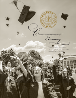 Wake Forest University the Graduation Exercises Monday, May 21, 2018