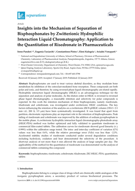 Insights Into the Mechanism of Separation Of