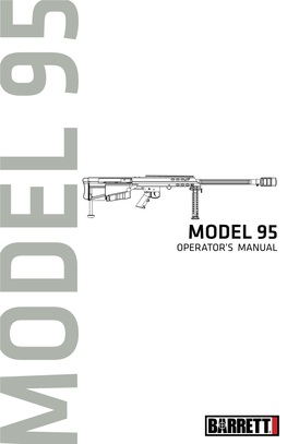 Model 95 Operator’S Manual Model 95 Table of Contents