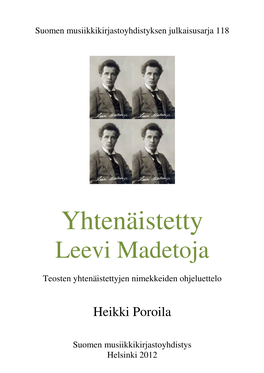 Yhtenäistetty Leevi Madetoja