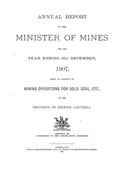 Minister of Mines