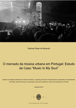 O Mercado Da Música Urbana Em Portugal: Estudo