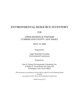 Environmental Resource Inventory
