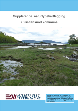 Supplerende Naturtypekartlegging I Kristiansund Kommune