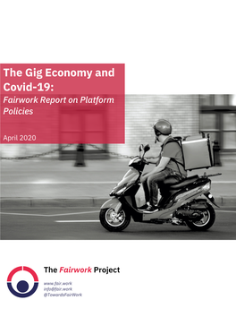 The Gig Economy and Covid-19: Fairwork Report on Platform Policies