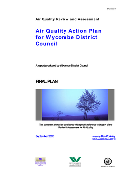 Air Quality Action Plan for Wycombe District Council