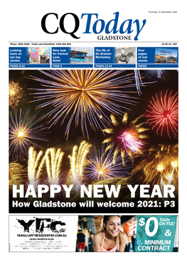 How Gladstone Will Welcome 2021: P3