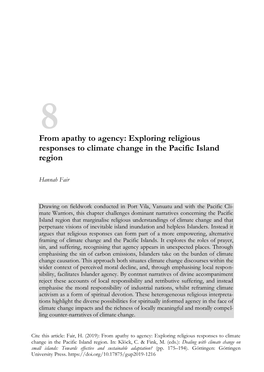 Exploring Religious Responses to Climate Change in the Pacific Island Region