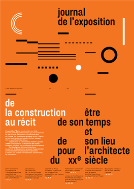 L'exposition “De La Construction Au Récit. Être De Son Temps