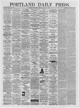 Portland Daily Press: August 27,1873