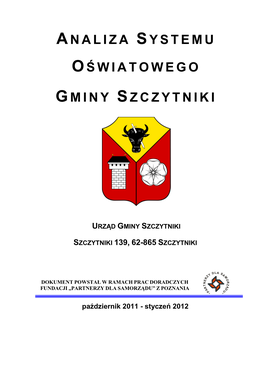 Analiza Systemu Oświatowego Gminy Szczytniki