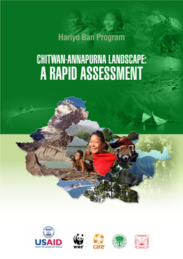CHITWAN-ANNAPURNA LANDSCAPE: a RAPID ASSESSMENT Published in August 2013 by WWF Nepal