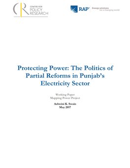 The Politics of Partial Reforms in Punjab's Electricity Sector