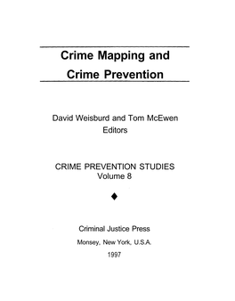 Crime Mapping and Crime Prevention