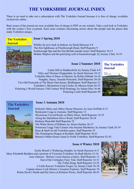 The Yorkshire Journalindex