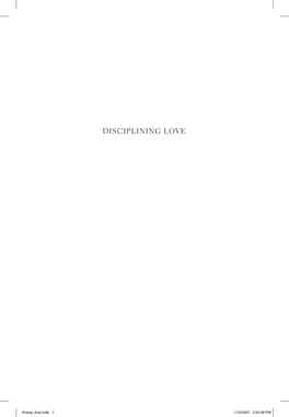 Disciplining Love