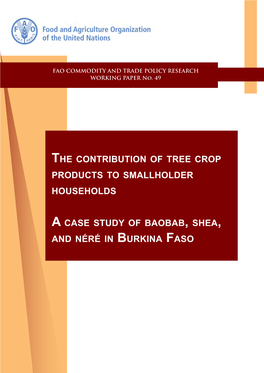 The Contribution of Tree Crop Products to Smallholder Households