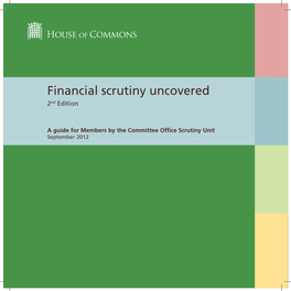 Financial Scrutiny Book 2012 V8.Indd