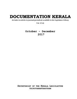 Documentation Kerala