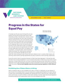 Progress in the States for Equal Pay