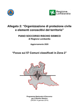 PIANO SOCCORSO RISCHIO SISMICO Di Regione Lombardia