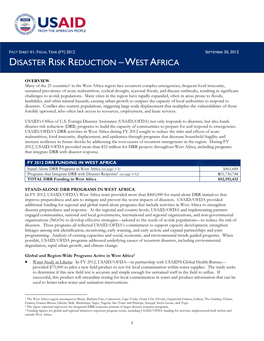 West Africa Fy2012
