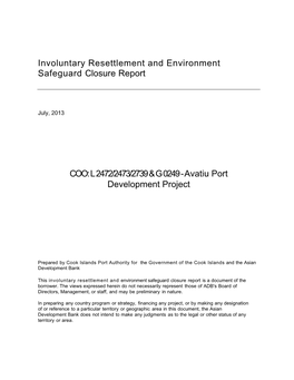 Avatiu Port Development Project